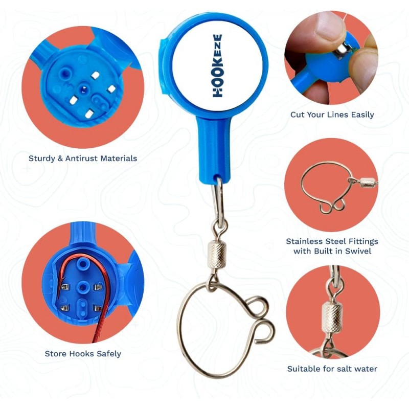 Fishing Knot Tying Tool | Protect from Fish Hooks | Tie Fishing Knots Easily | Cool Gadgets for Fishermen | Ice Fly Fishing | Fishing Accessories for Beginner Anglers | Nail Knot Tool