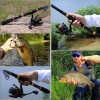 Fishing Rod Combos with Telescopic Fishing Pole Spinning Reels Fishing Carrier Bag for Travel Saltwater Freshwater Fishing