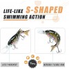 Fishing Lures for Freshwater and Saltwater, Lifelike Swimbait for Bass Trout Crappie, Slow Sinking Bass Fishing Lure, Amazing Fishing Gifts for men, Must-have for Family Fishing Gear