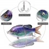 Fishing Lures for Freshwater and Saltwater, Lifelike Swimbait for Bass Trout Crappie, Slow Sinking Bass Fishing Lure, Amazing Fishing Gifts for men, Must-have for Family Fishing Gear