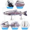 Fishing Lures for Freshwater and Saltwater, Lifelike Swimbait for Bass Trout Crappie, Slow Sinking Bass Fishing Lure, Amazing Fishing Gifts for men, Must-have for Family Fishing Gear