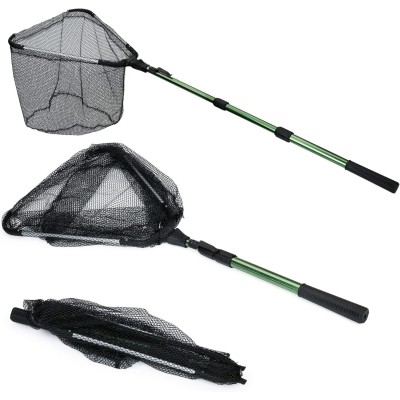 Fishing Landing Net with Telescoping Pole Handle, Fishing net Freshwater for Kids Men Women, Extend to 40-63 Inches Fishing Landing Net with Telescoping Pole Handle, Fishing net Freshwater for Kids Men Women, Extend to 40-63 Inches