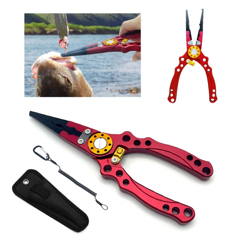 Fishing Tool Kit Fishing Pliers Fish Gripper Fishing Scale Fish Grip Tools Set Saltwater Resistant Fishing Gear