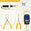 Fishing Tool Kit Fishing Pliers Fish Gripper Fishing Scale Fish Grip Tools Set Saltwater Resistant Fishing Gear