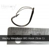 Razor Series Wacky Weedless WG Hooks - The Ultimate Bass Fishing Hooks for The Wacky Rig & Neko Rig 25 Pack