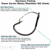 Razor Series Wacky Weedless WG Hooks - The Ultimate Bass Fishing Hooks for The Wacky Rig & Neko Rig 25 Pack