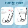 Quick Fish Hook Remover Tool 3 Set Fishhook Easy Removal Detacher for Fishing Accessories Stainless Steel Fish Hook Disconnect Extractor Device Gadgets Kit