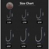 200pcs/lot Octopus Fishing Hooks Offset Circle Fishing Hook Black High Carbon Steel Strong Barbed Fish Hooks for Freshwater Saltwater