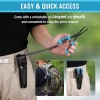 Fishing Tools Kit- Fishing Plier, Fish Fillet Knife, Fish Lip Gripper, Hook Remover, Digital Fish Scale, Line Snip, Fly Fishing Retractor, with Sheath Lanyard, Fishing Gifts for Men