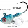 Lead Fish Jig Head Hook Fishing Jigging Stainless Steel Fishhook 3D Eyes Pike Bass Fishing Tackle