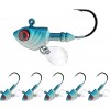 Lead Fish Jig Head Hook Fishing Jigging Stainless Steel Fishhook 3D Eyes Pike Bass Fishing Tackle