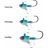 Lead Fish Jig Head Hook Fishing Jigging Stainless Steel Fishhook 3D Eyes Pike Bass Fishing Tackle