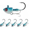 Lead Fish Jig Head Hook Fishing Jigging Stainless Steel Fishhook 3D Eyes Pike Bass Fishing Tackle