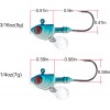 Lead Fish Jig Head Hook Fishing Jigging Stainless Steel Fishhook 3D Eyes Pike Bass Fishing Tackle