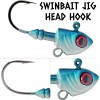 Lead Fish Jig Head Hook Fishing Jigging Stainless Steel Fishhook 3D Eyes Pike Bass Fishing Tackle