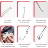 4 Pcs Fish Hook Remover, Fishing Hook Quick Removal Device, Security Extractor Fishhook Disconnect Removal Tool, Gear Security Equipment Kit, Hook Extractor Accessories Tools with Storage Tube